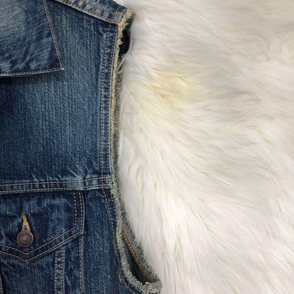 Levi’s Rugged Streetwear Grungecore Denim Vest, Outerwear, 90s-Y2K  SZ L - Picture 6 of 10